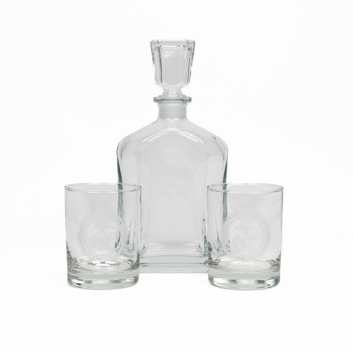 Etched Decanter Set with Gift Box