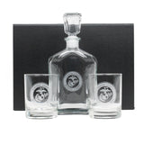 Etched Decanter Set with Gift Box