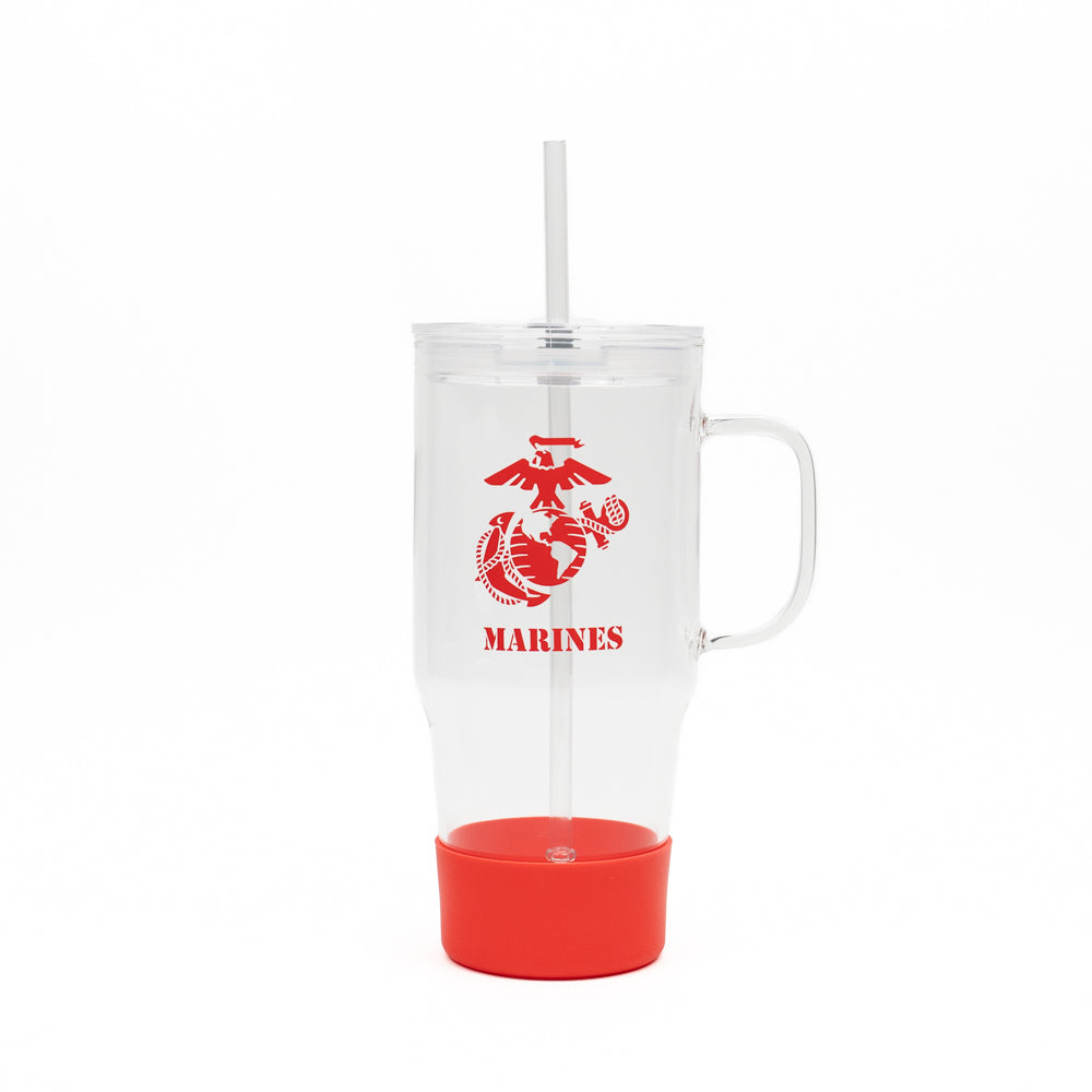EGA Marines Borosilicate Glass Travel Mug