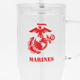 EGA Marines Borosilicate Glass Travel Mug