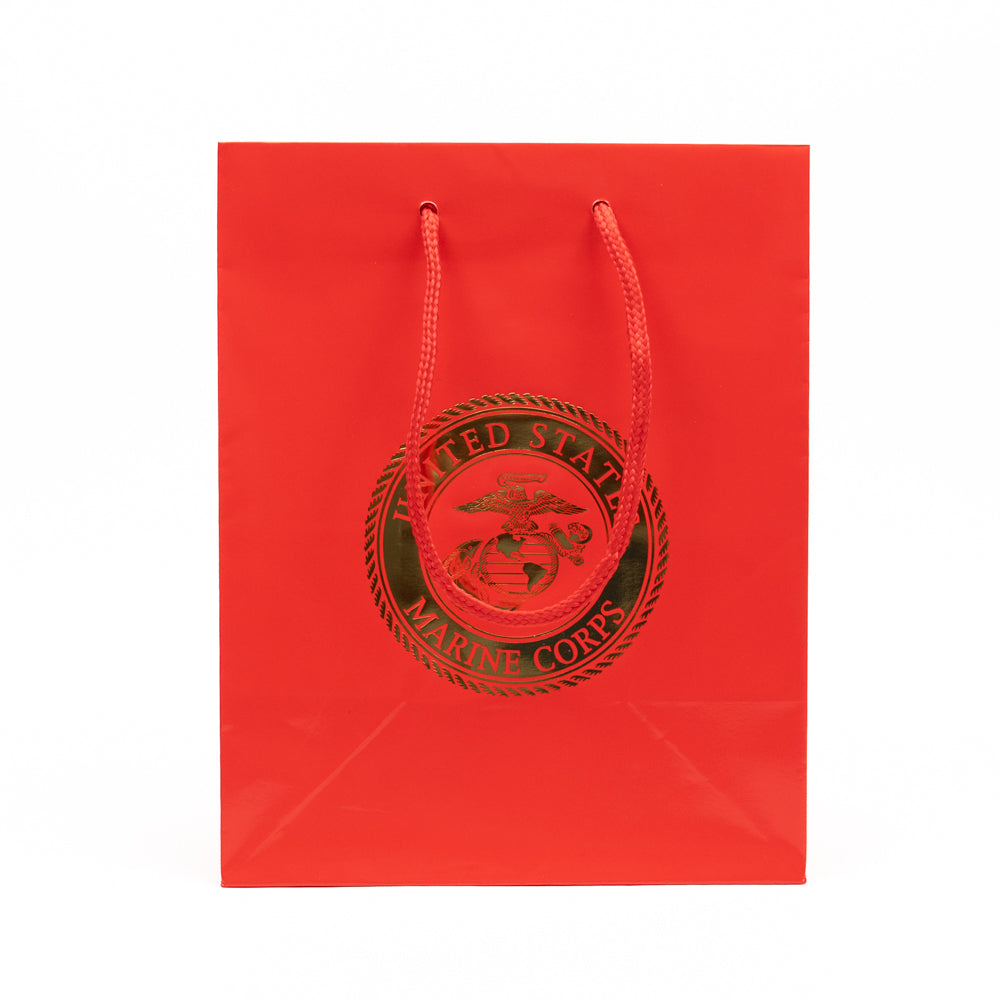 Small Red Gift Bag with Gold EGA