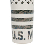 USMC Camo Stripe Straw Stainless Steel Tumbler 30oz