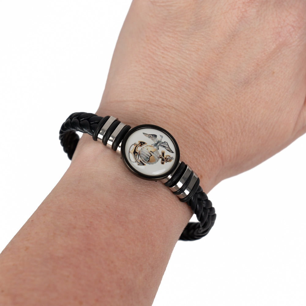 Unisex Leather EGA Bracelet