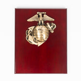 8 x 10" Cherry Finished USMC Plaque with EGA