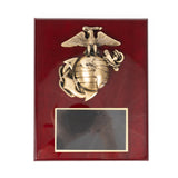 8 x 10" Cherry Finished USMC Plaque with EGA