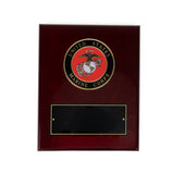 8 x 10" Cherry Finished USMC Plaque with Medallion
