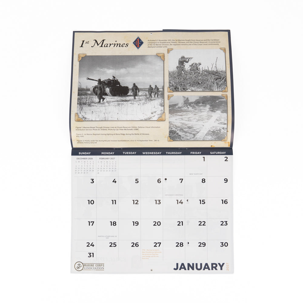 2027 MCAF Calendar