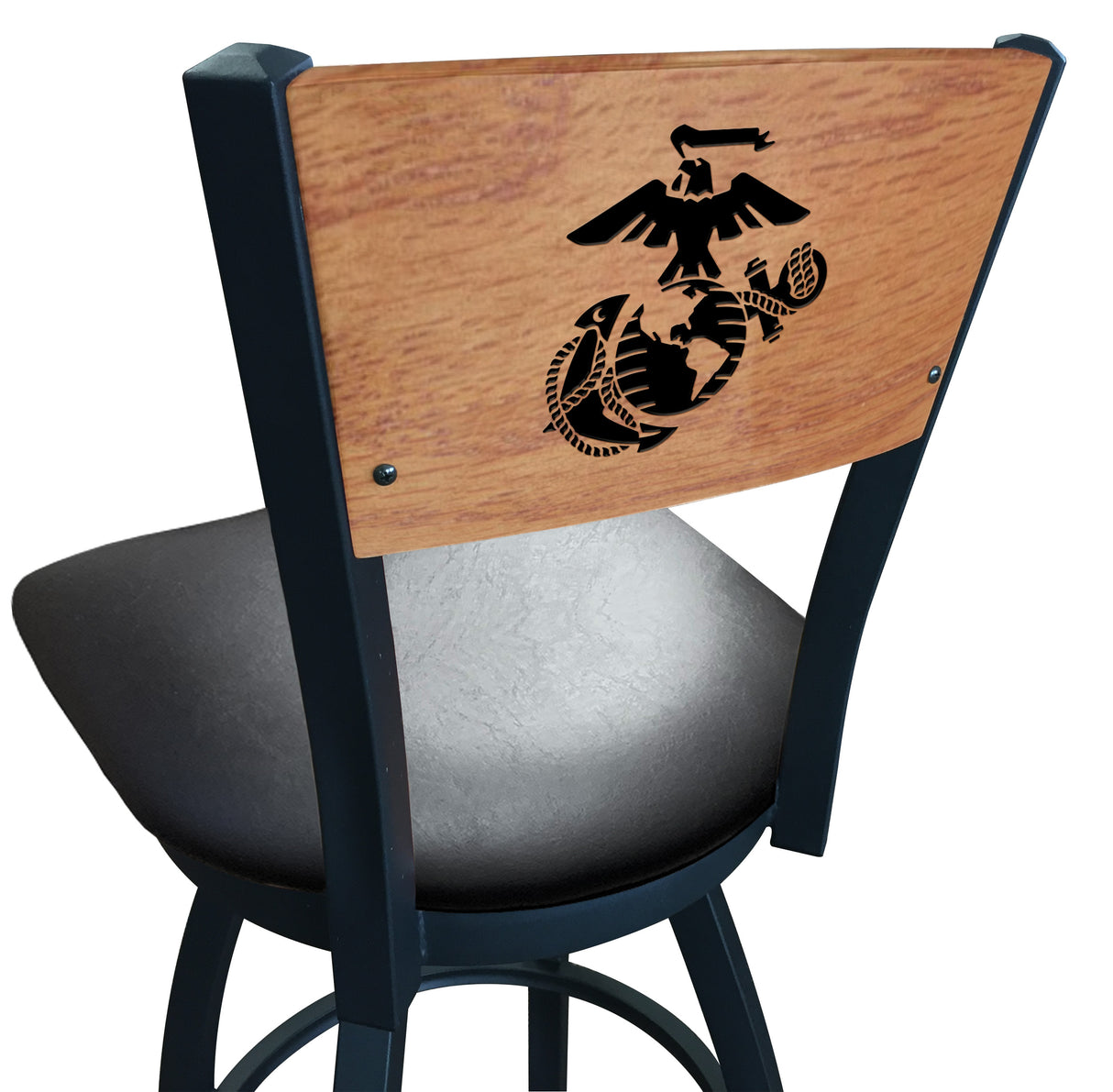 EGA Swivel Bar Stool with Vinyl Seat