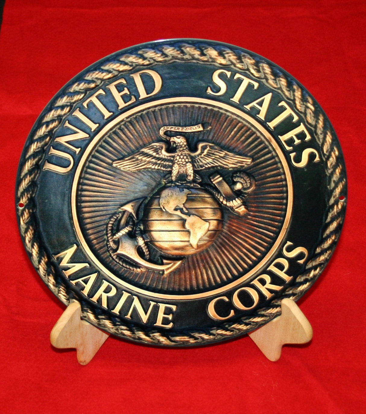 USMC Bronze EGA Steel Sign 12"