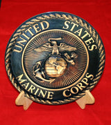 USMC Bronze EGA Steel Sign 12"