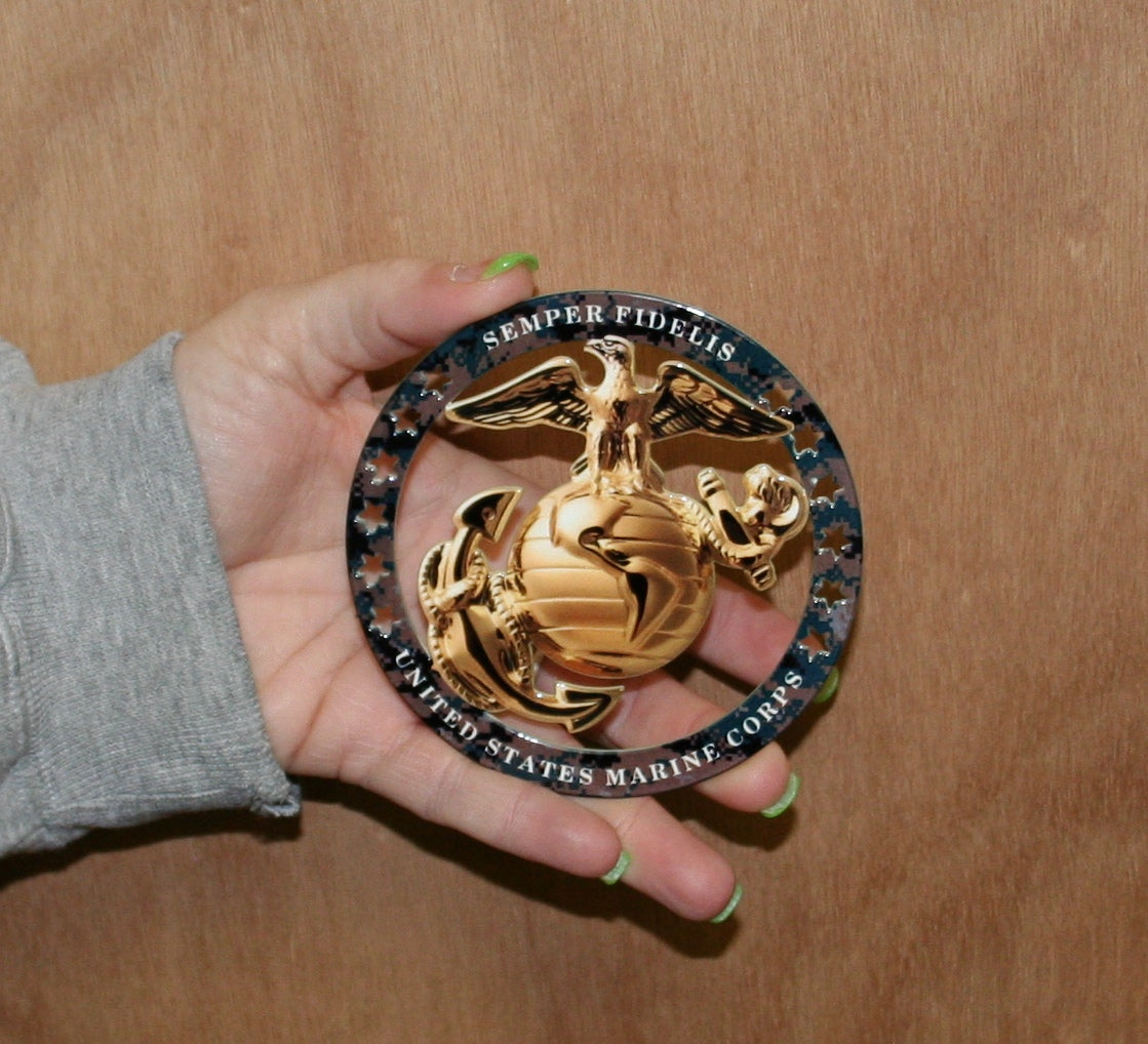 USMC Enlisted EGA Semper Fi Magnet 4"