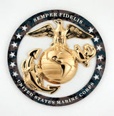 USMC Enlisted EGA Semper Fi Steel Sign 19"