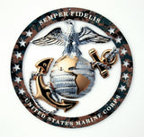 USMC Officer EGA Semper Fi Magnet 4"