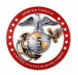 USMC Officer EGA Semper Fi Steel Sign 19"