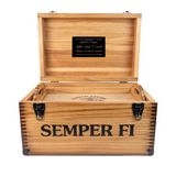 Wooden Footlocker with Leather Handles